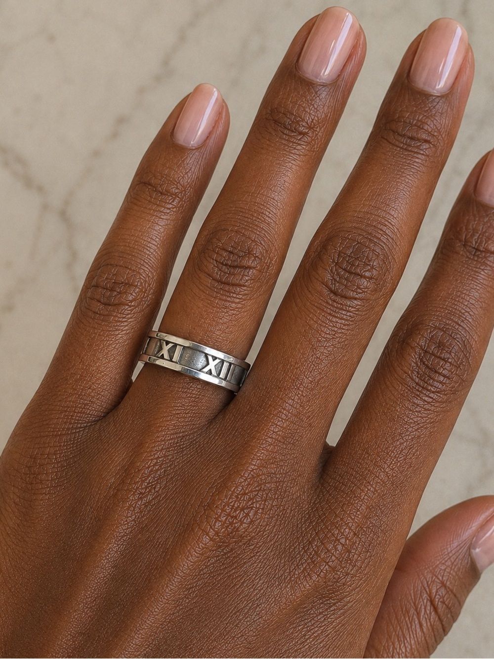 Tiffany & Co. Atlas Ring 925 Sterling Silver